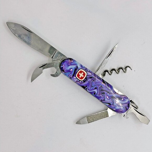 Rare Find! Wenger Snife Waves Swiss Army Knife, discontinued, model 19301 Purple - Picture 2 of 7